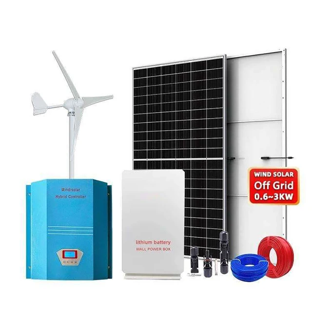 CE approved 3000w hybrid solar power panel wind and solar system