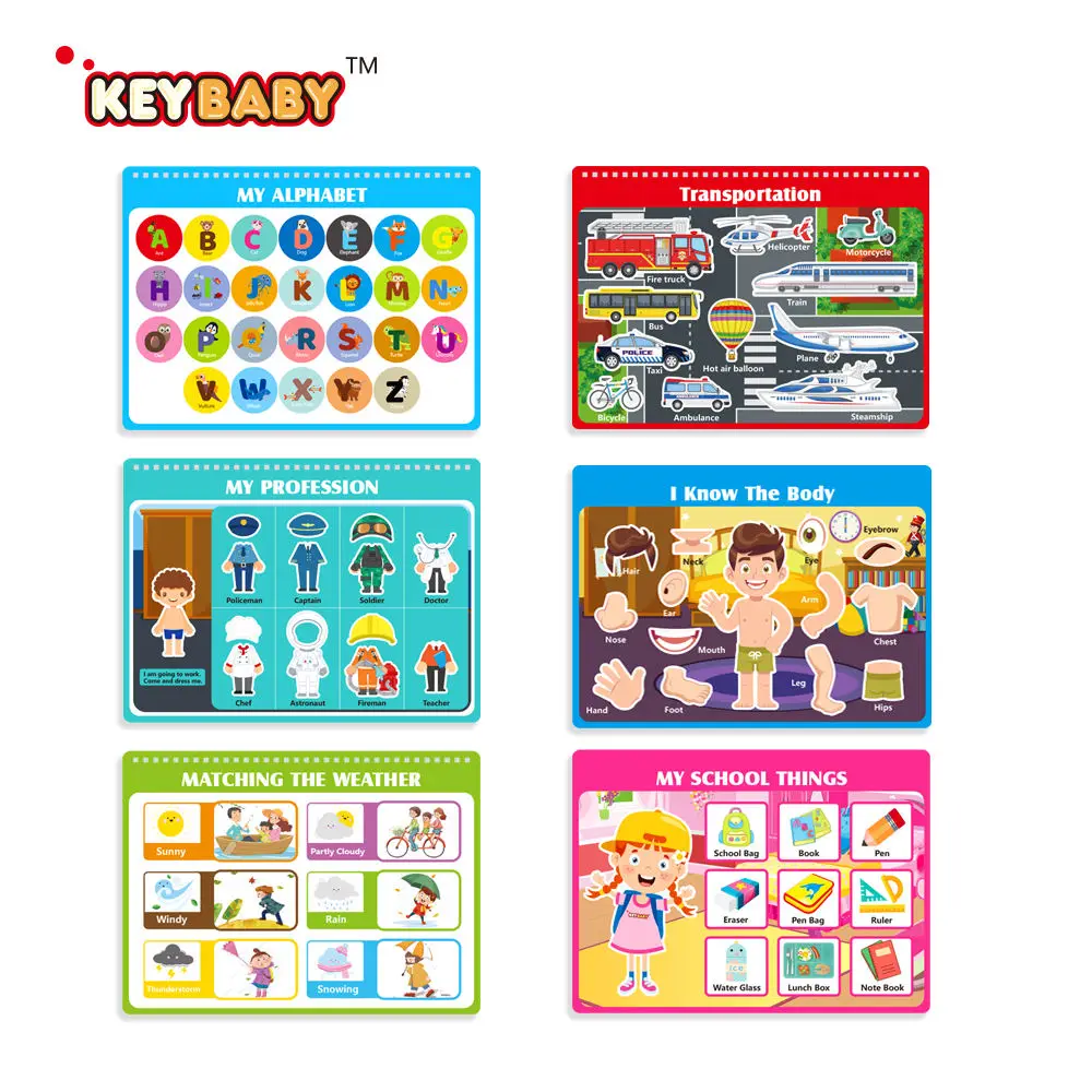 product custom personalized quiet busy book montessori preschool learning activity books educational travel toy for kids 3 6 years old-7