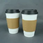 Coffee 8oz Wholesale High Quality Hot Drinks Paper Customized Coffee 8oz Paper Cup Sleeve