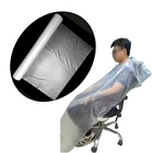 Capes 2021 New Customized Pe Plastic Professional Hairdresser Hair Cut Salon Barber Disposable Capes