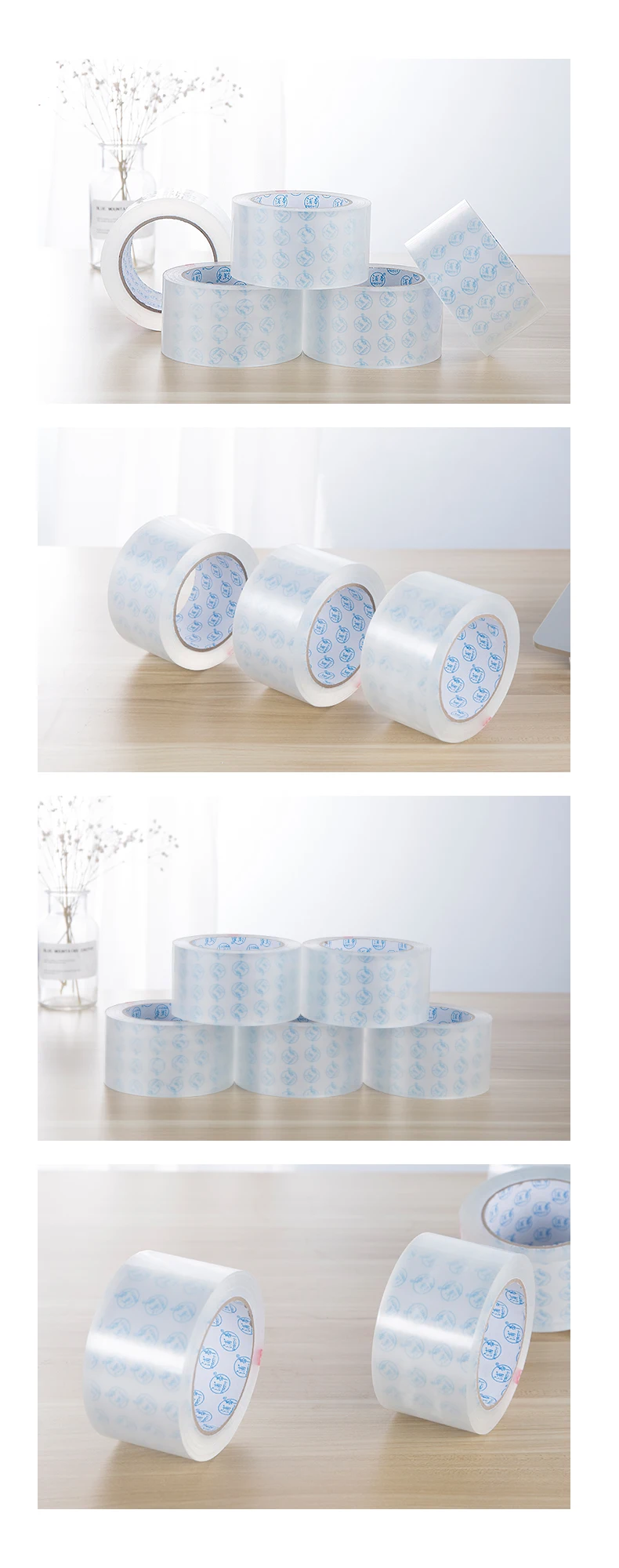 Waterproof Custom Logo Carton Sealing Use Clear Packaging Tape