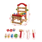 Educational 2020 Wholesale Educational DIY Kids Baby Children Wooden Tool Toys Montessori Set Wooden Toys For Kids
