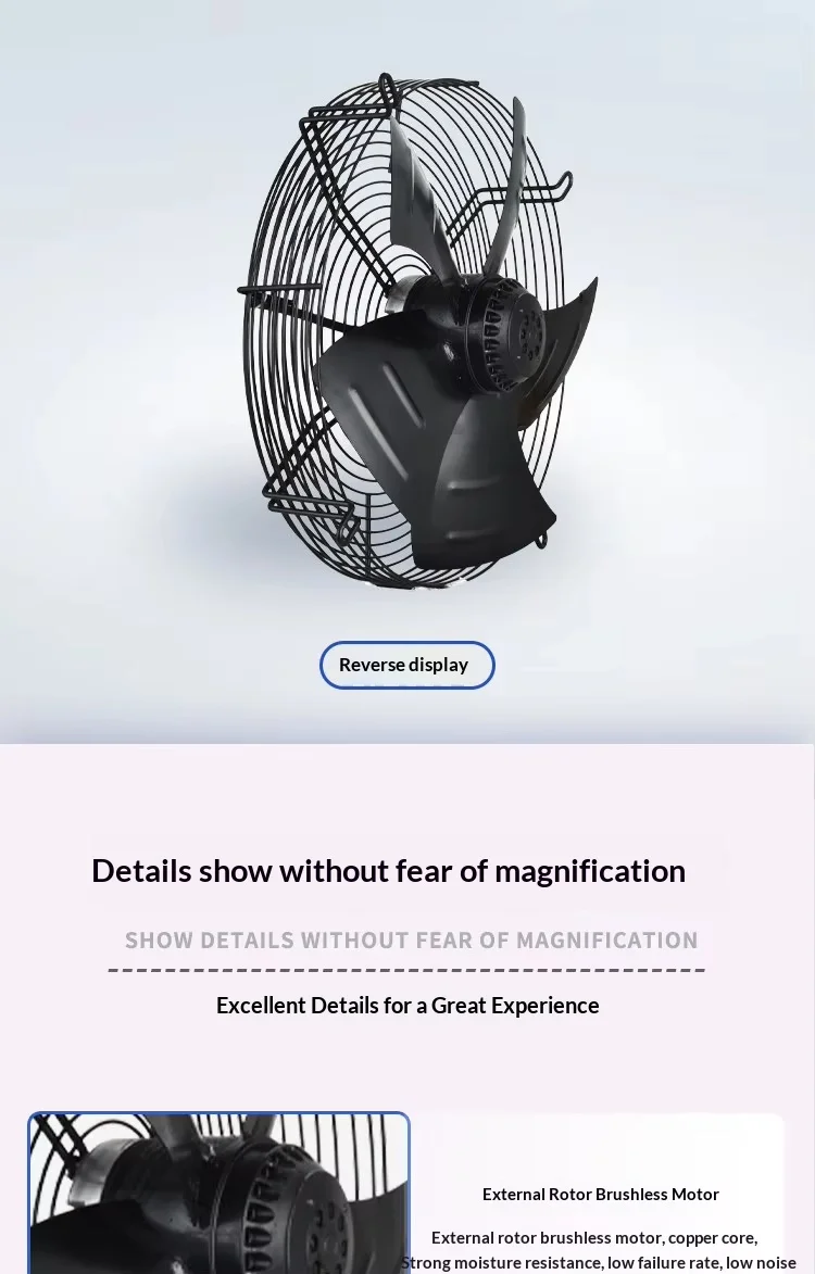 Capacitor-driven External Rotor Refrigerator, Axial, 220 V - detail 28