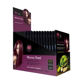Professional Cosmetics Supplier Burgundy Hair Dye Shampoo Magic Hair Color Organic Hair Dye Shampoo