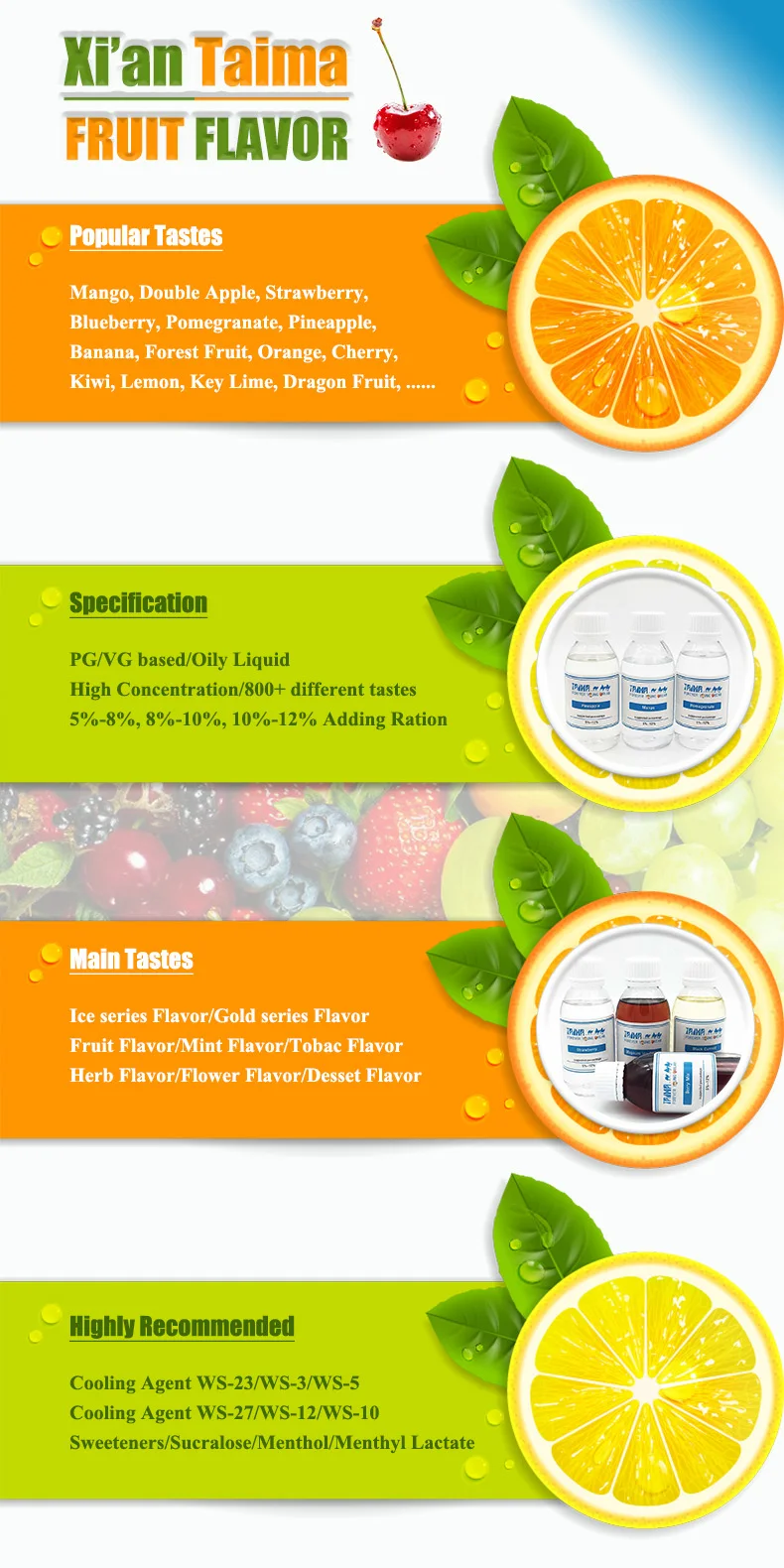Synthetische, klare Flüssigkeit Aromen Frucht Duftöl 1