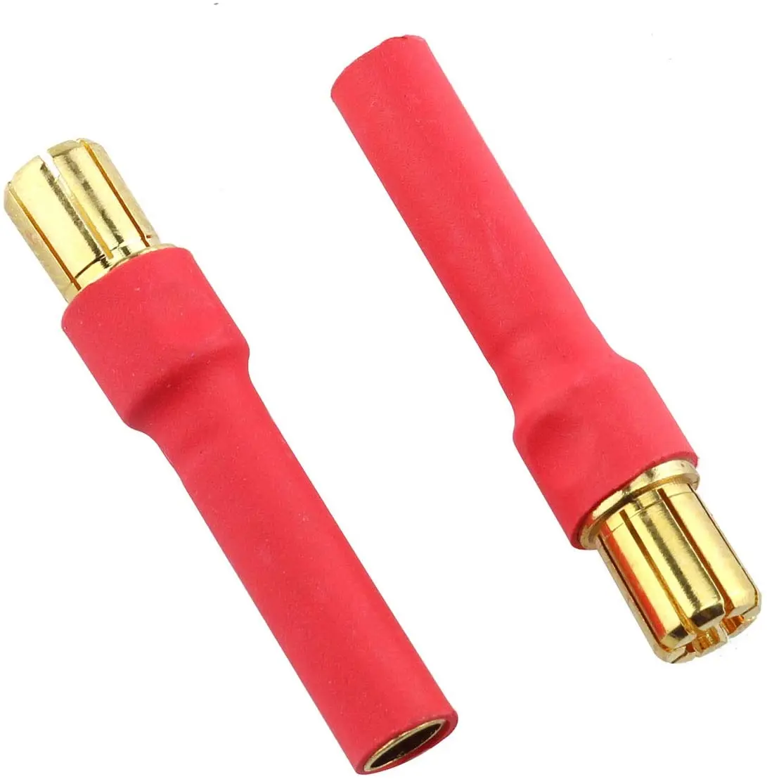 uxcell 1Pair 6MM Bullets Connectors Banana Plugs Male Female Plug Set with Housing