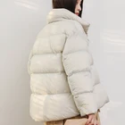 Coat Collar Stand High Quality Women's Winter Jackets Coat Padded Stand Collar Lightweight Winter Coat