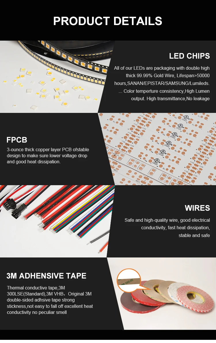 Flexible LED Light Strip SMD2835 DC24V 180LED/M 10MM Width 14W/M Living Room Bedroom Led Strip Light factory