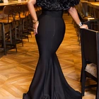 Dress Women New Arrival 2021 Lotus Leaf 1 Shouldered Slender Tail Lady Dress Evening Dress