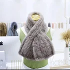 Fur Scarves Scarf Wholesale Custom Knitting Warm Mink Fur Scarves Long Real Mink Fur Scarf For Women Child