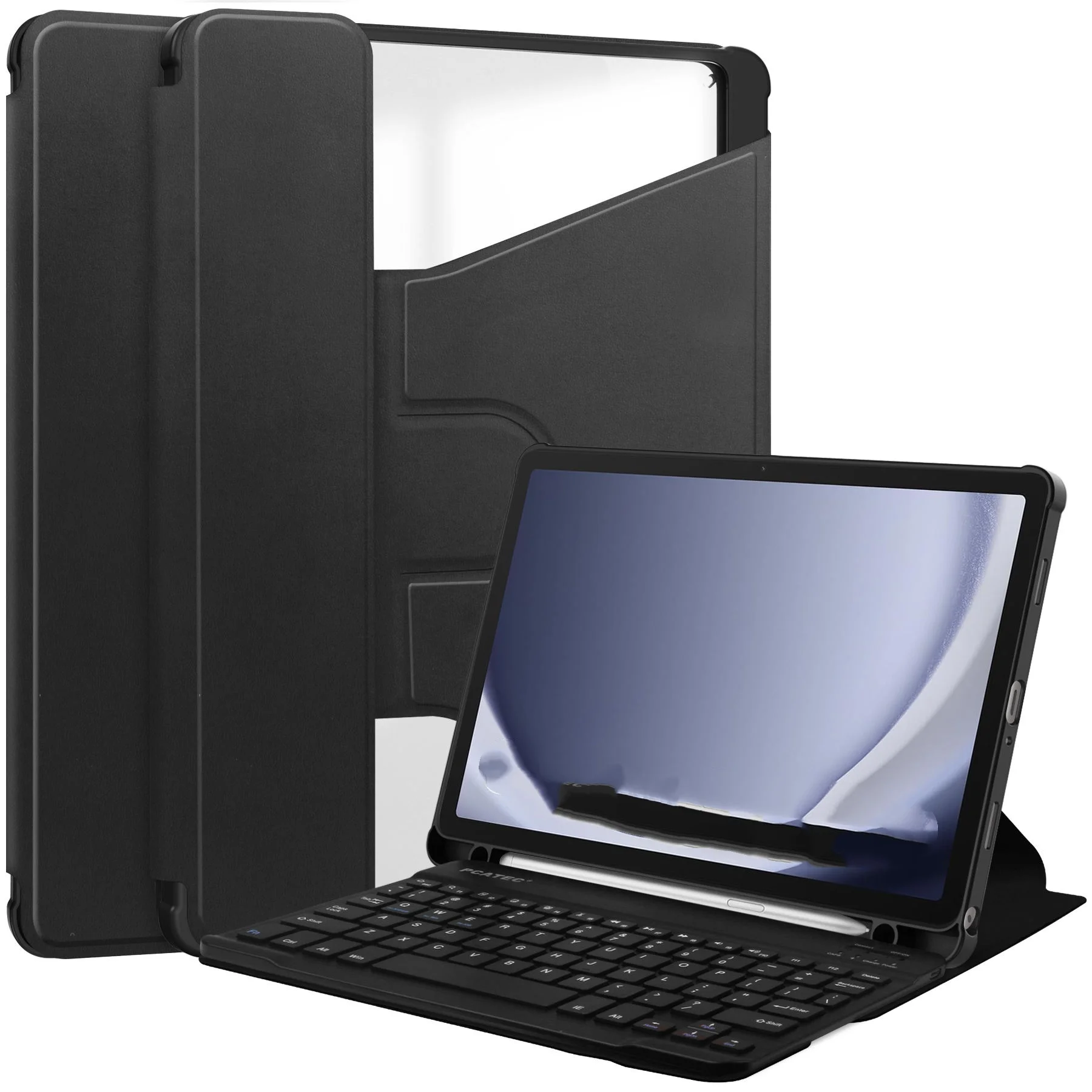 odm keyboard cover spin protective case for samsung tab a9 plus s11 ultra bt keyboard tablet flip cover-5