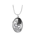 Silver Pendant Custom Photo Frame A Couple Of Heart Silver Pendant For Girls