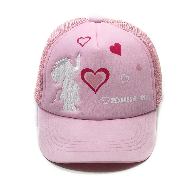 pink mesh hat