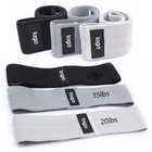Bands Wholesale Custom Logo Set Of 3 Exercise Hip Bands Set Fabric Booty Resistance Bands