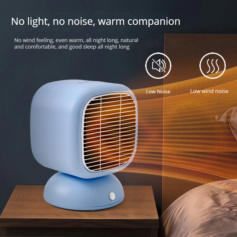 Portable 800w Mini Rechargeable Heater Ptc Ceramic Heating Fan With High Temperature Protection For Household Electric Heaters