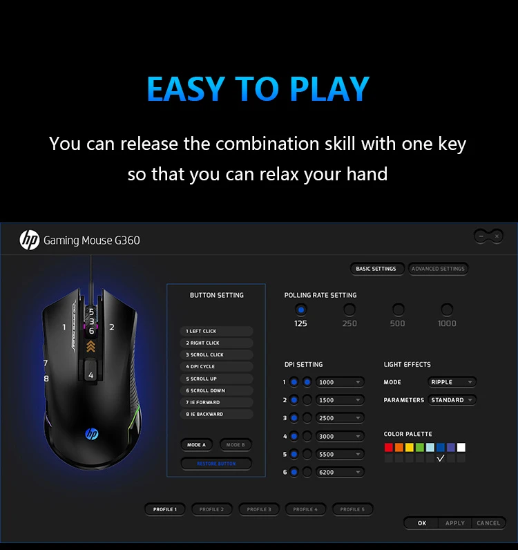 Hp G360 Gaming Mouse Wired Mouse - Buy Hp G360,Gaming Mouse,Wired Mouse