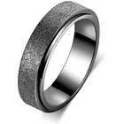 Hot Sale Size6-10 6MM 4 Colors Stainless Steel Fidget Spinner Ring For Women Men