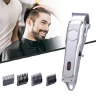 PRITECH Portable Cordless Salon Electric Hair Clippers Full Metal Rechargeable Professional Hair Clipper