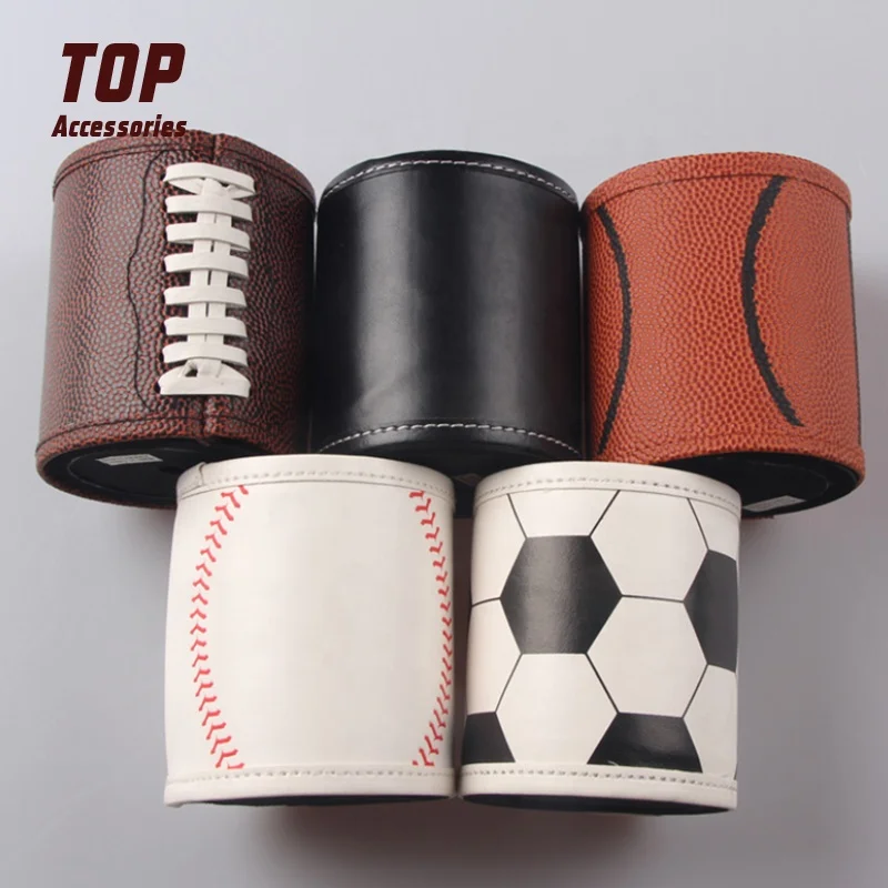 Reusable Personalized  Leather Cup Sleeves Custom Travel Coffee Mug Heat insulation and anti scalding Leather Cup Holder