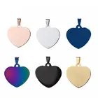 Heart Tag Tag Sublimation Blanks Tags Promotional Custom Rose Gold Sublimation Love Blank Heart Dog Tag