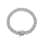 Jewelry BB003 8mm 7inch 8inch Brass Iced Out Zircon Cuban Link Bracelet Bling Jewelry CZ Bracelet Hip Hop