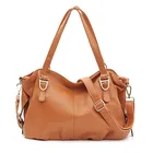 Leather Handbag Elegant Business Style Top Grain Leather Large Capacity Top Handle Soft Hobo Bag Handbag For Women