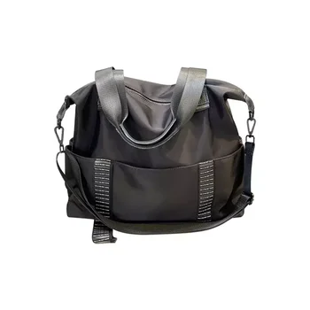 Travel bag Women's hand bill shoulder duffel bag Short distance large capacity Oxford cloth lightweight leisure fitness bag