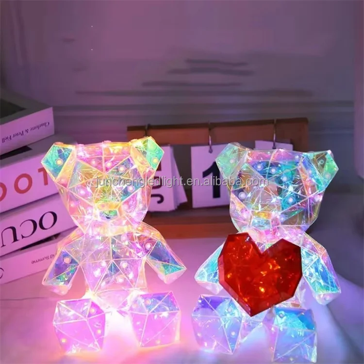 led teddy bear shape night lights