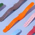 Orange Bracelet The Manufacturer Can Customize The Liquid Adjustable Orange Silicone Bracelet From Stock