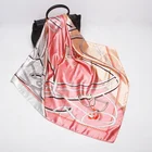 Silk Luxury Novelty Custom Printed Private Label Ladys Oversized 130*130 Cm Square 100% Silk Scarves Shawls For Women