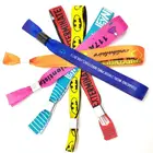 Wristband For Event Wholesale Custom Promotional Gifts Printed Design Your Own Logo Cheap Woven Wristband For Events