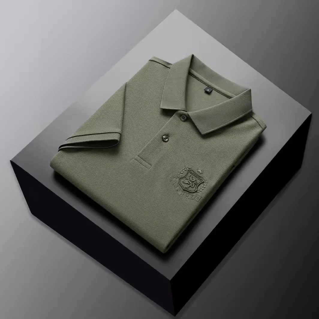 Formal  Top Quality Custom Logo Silk Cotton Blend Unisex Polo Shirts Various Colors And Sizes M-4Xl Cotton Polo T-Shirt Men