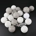 Cotton Ball Night Lights Cotton Ball Lights Cheap Cotton Ball 20-LED Globe Type Night String Lights For Christmas