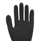 Gloves 13G Polyester Liner With Latex Palm Coated Crinkle Finished Work Latex Safety Gloves