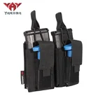 Holder Pistol Yakeda Double Mag Pouches Molle Style 2 Pack Holder Hunting Military Tactical Pistol Magazine Pouch