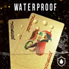 Set Poker Sets Waterproof Plastic Playing Cards Set Black Color Poker Card Sets Classic Magic Tricks Tool Poker Games
