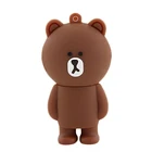 Flash 32gb Disk New Product Usb Flash Drive 32GB 64GB Pvc Cartoon U Disk
