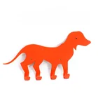 Wall Decorative Metal Hangers Wall Hooks Decorative DOG Shape Metal Coat Wall Hooks Key Holder Cute Organizer Hangers