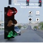 Ip65 Yellow 200mm Traffic Light IP65 200mm Vehicle Red Yellow Green Led Traffic Light Signal