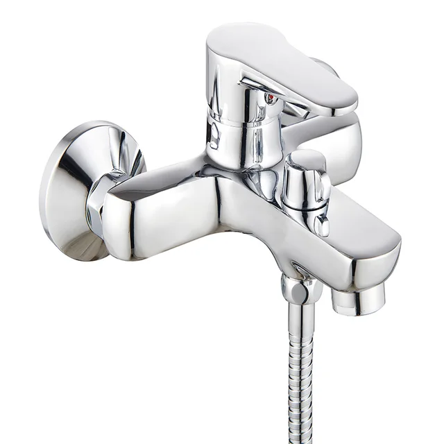 Practical chrome Zinc-alloy  bathroom shower faucet