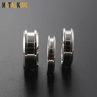 Blank Ring 4mm DIY High Polish Custom Stainless Steel Ring Cores Ring Blanks For Inlay