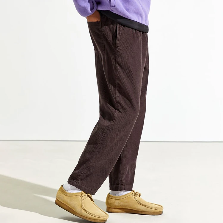 Pantalones De Chándal De Pana Para Hombre,Producto En Oferta,Venta Al Por  Mayor - Buy Los Hombres De Pana Pantalones De Chándal,El Último Diseño De  Cintura Elástica Pantalones De Color Sólido Hombre Casual