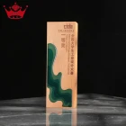 2021 New Style Wooden Trophy With Clear Blank Crystal Glass Award Plaque For Sublimation