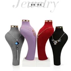 Jewelry Tray White Wholesale Custom Jewelry Tray White Microfiber Jewelry Portrait Neck Jewelry Display Props