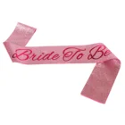 Pink Wedding Sashes For Brides To Be Girl Plain Hot Pink Bride To Be Glitter Sashes For Wedding Party