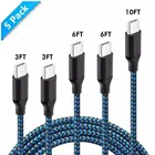 Charge Phone Charger Strong Fast Charge Braided Phone Charger Usb-c Micro Cable 1m 3ft