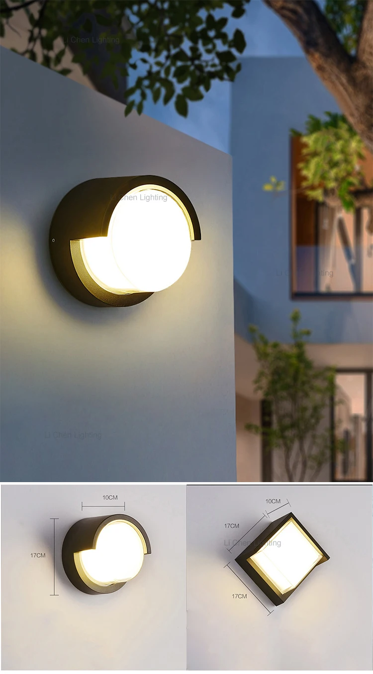 bd11 modern wall mounted lamp outdoor corner ip65 waterproof wall light garden house courtyard lighting -0