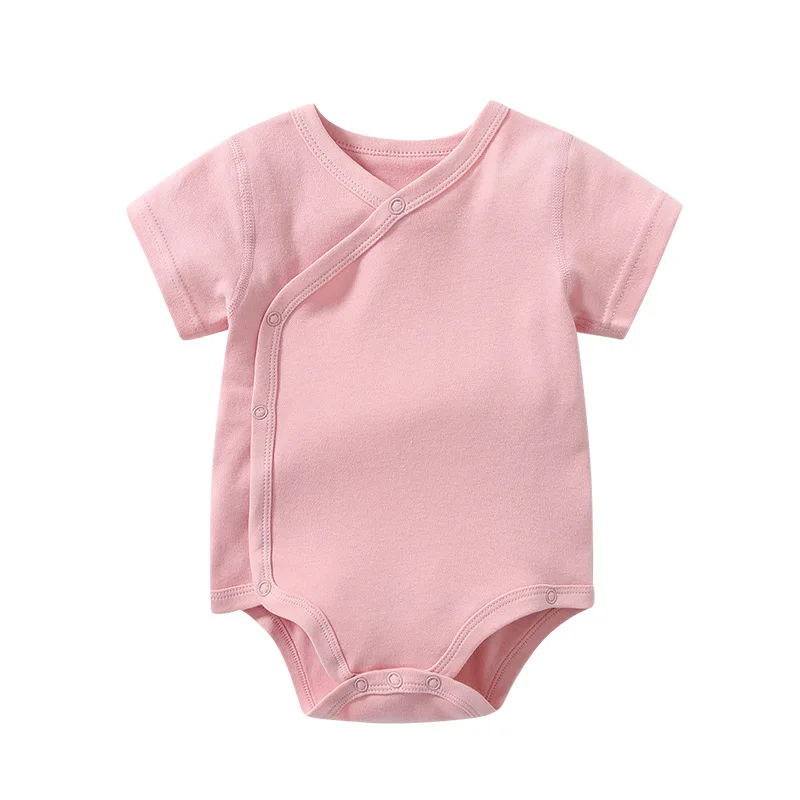 manufacturer baby bodysuit short sleeve newborn baby romper one sie  baby clothes 100% cotton