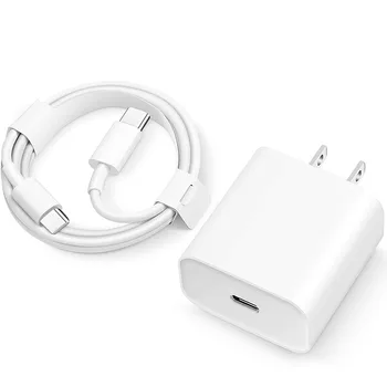 Factory Price With Box For Iphone Pd Charger Fast Charging For Apple 20w Usb-c Power Adapter Quick Charger Cable For iPhone