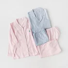 Pyjamas Plaid Pajamas Plaid Pajama Sets Women Wholesale Linen Pyjamas Women Plaid Cotton Sleepwear Pajamas Sets